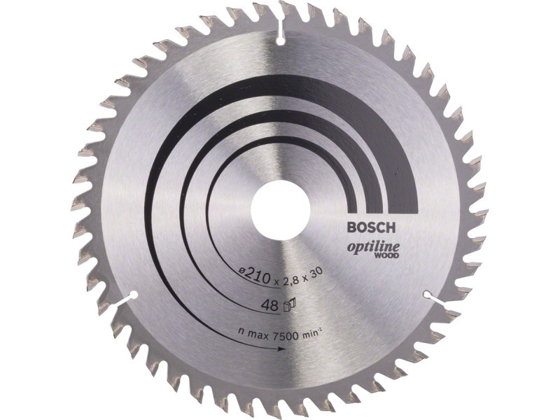 BOSCH Lamă de ferăstrău pentru lemn 210 x 30 x 2,8 mm / 48T Optiline Wood ATB