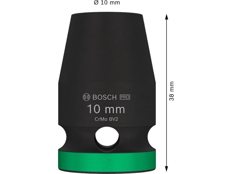 BOSCH PRO Cheie tubulară 1/2" 10 mm CrMo - 1 | YEO