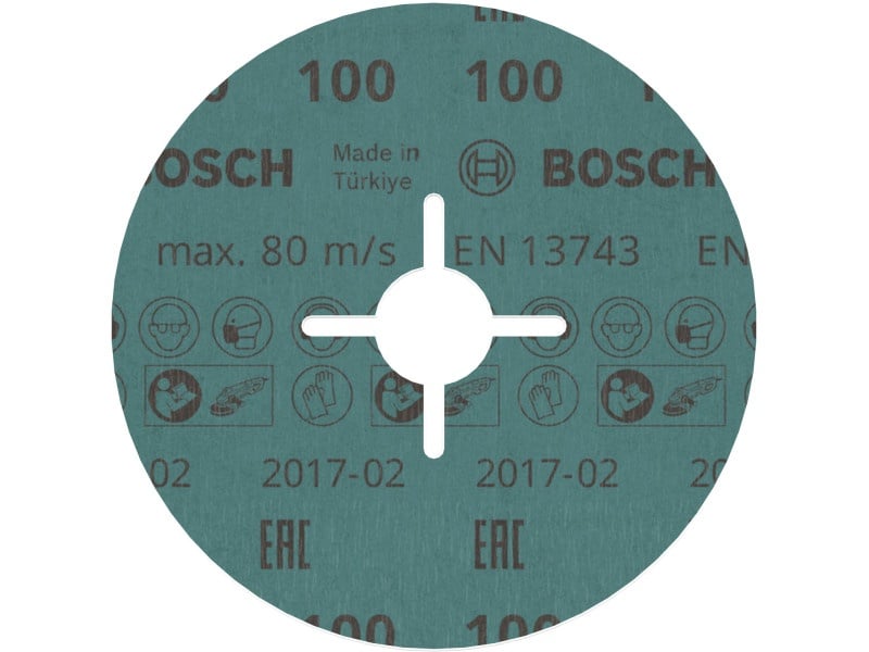 BOSCH PRO Disc fibră pentru inox 125 x 22,2 mm / plăci ceramice P100 - 1 | YEO