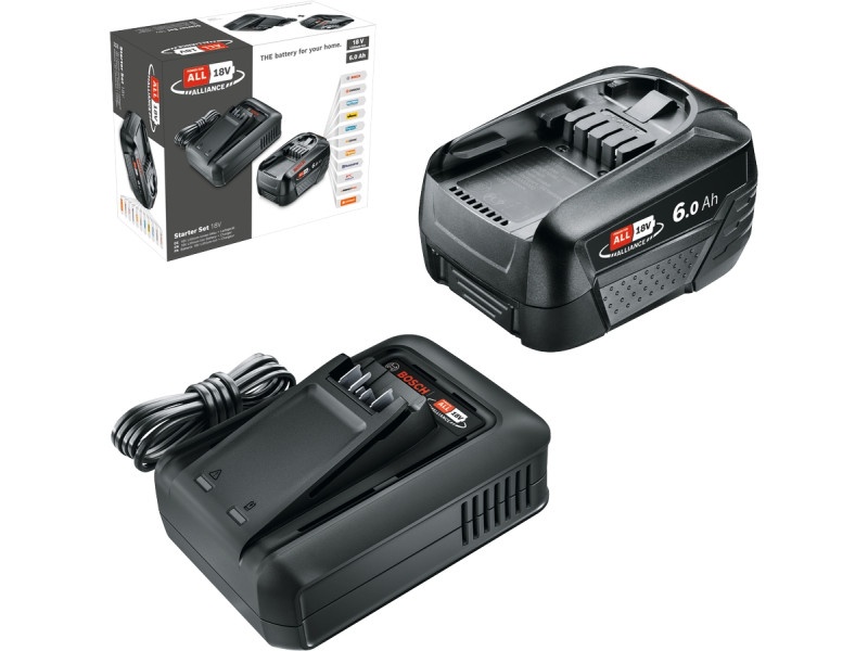 BOSCH Set acumulator PBA 18V / 1 x acumulator 6.0 Ah + încărcător AL 18V-44 - 1 | YEO