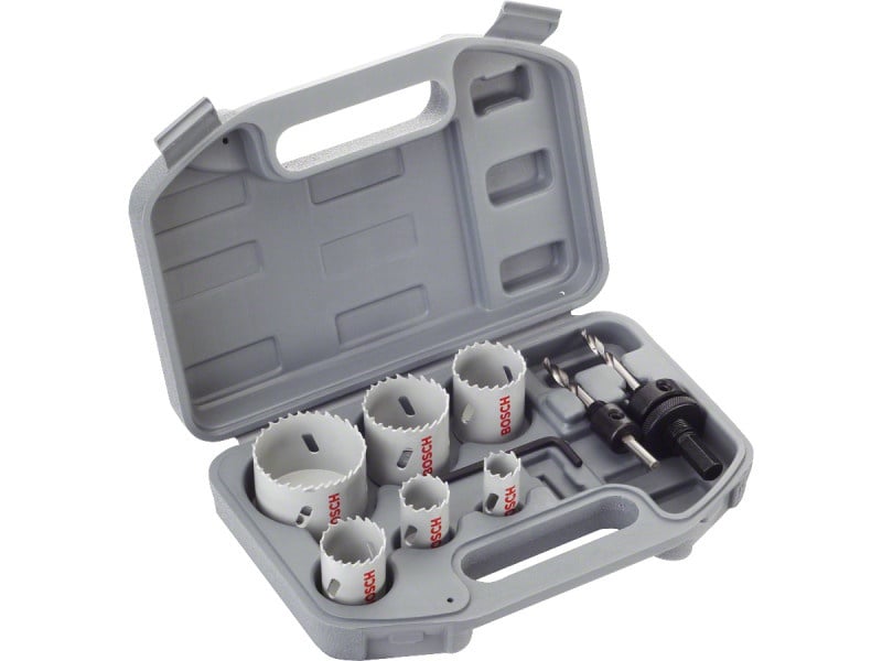 BOSCH Set de freze circulare 9 piese pentru electricieni Standard HSS bimetal