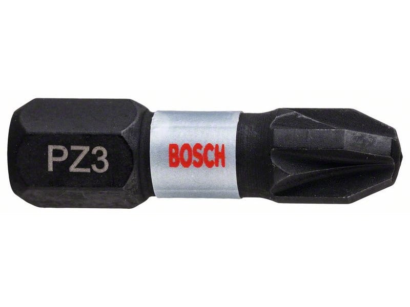 BOSCH vârf bit PZ3 x 25 mm 1/4" Impact Control (2 buc)