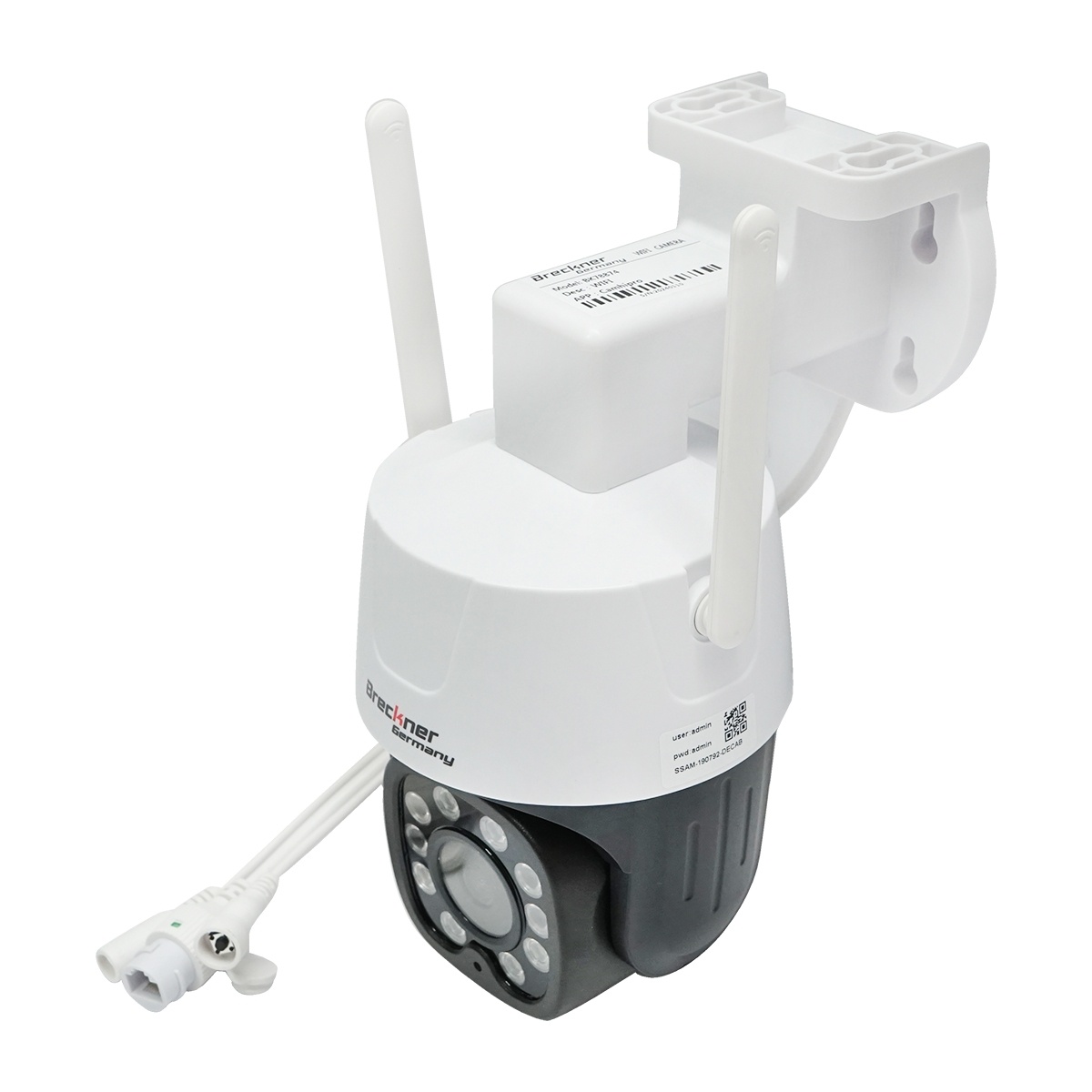 Camera de supraveghere WIFI interior/exterior HD, senzor miscare, rotativa, 90 grade, 220V IP66, Cod: BK78874, Brand: BRECKNER GERMANY