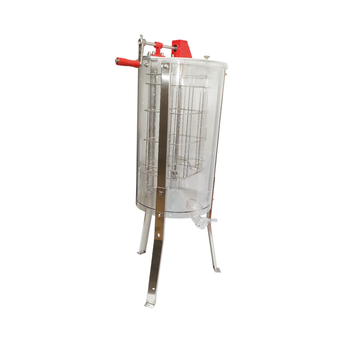 Centrifuga manuala apicola, extractor miere transparent cu 2 rame, Cod: DISTT68 - 3 | YEO