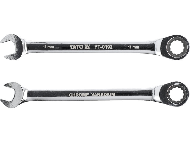 Cheie cu clichet YATO Star 11 mm / 165 mm 72T CrV - 2 | YEO