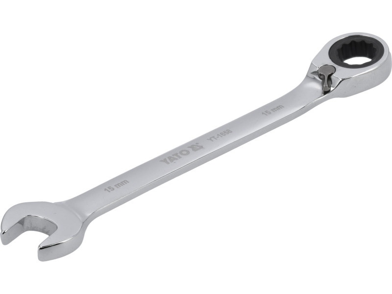 Cheie cu clichet YATO Star cu pârghie cu clichet 15 mm / 200 mm 72T CrV - 2 | YEO