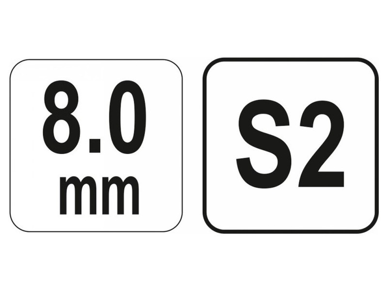 Cheie în T YATO Imbus 8,0 mm / 22 x 200 mm S2 - 2 | YEO