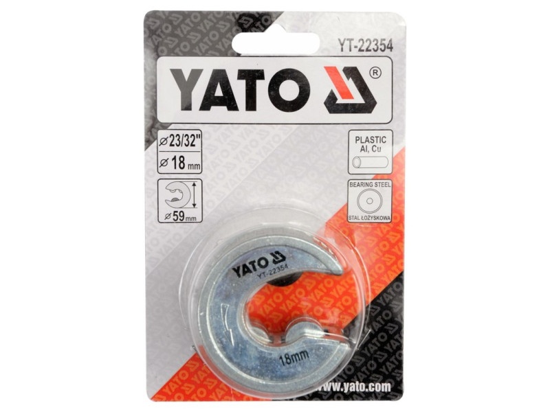 Cutter pentru țevi YATO 18 mm (cupru, aluminiu, plastic)