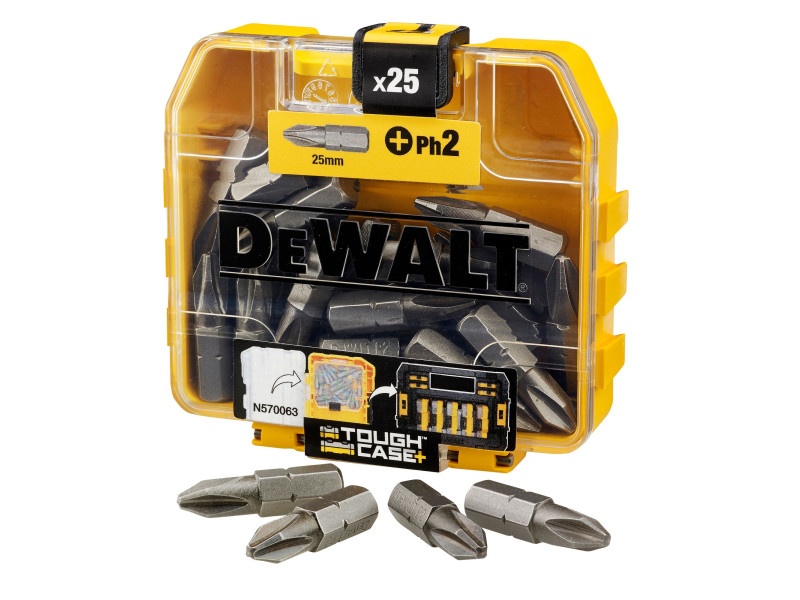 DEWALT Bitheads PH2 x 25 mm Cutie rezistentă (25 buc) - 1 | YEO