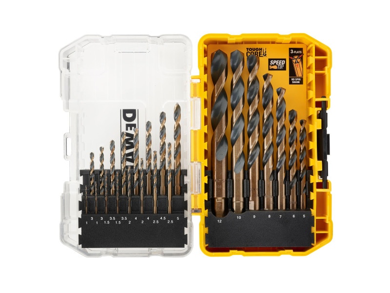 DEWALT Black & Gold Twist Drill Set 23 piese (1.0 - 12.0 mm) - 1 | YEO