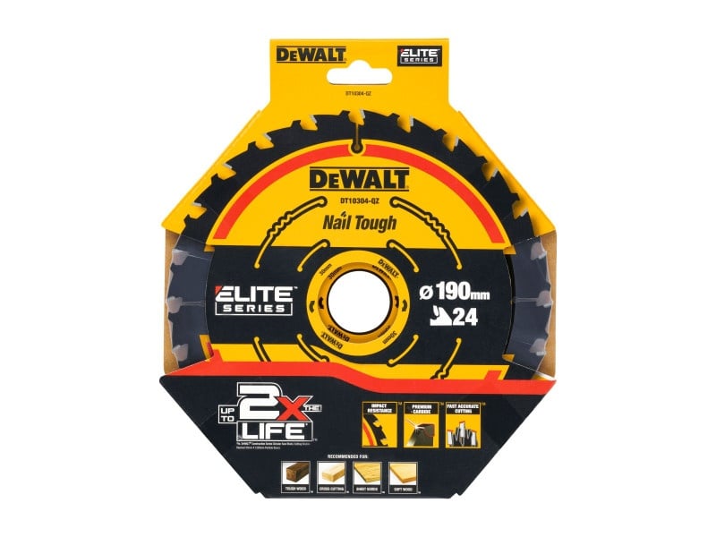 DEWALT EXTREME Lamă de ferăstrău pentru lemn 190 x 30 x 1,65 mm / 24T - 1 | YEO