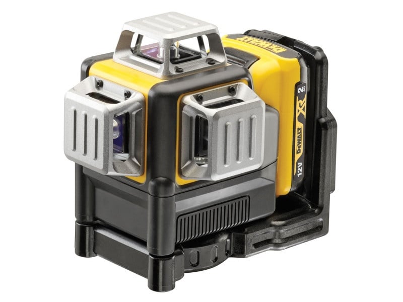 DEWALT laser transversal fără fir 3 × 360° 10.8-12 V (verde) (1 x baterie 2.0 Ah + încărcător) DCE089D1G