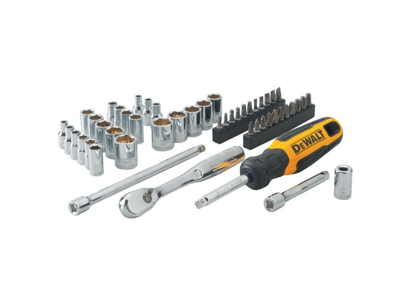 DEWALT Set de vârfuri și mufe 50 piese 1/4"