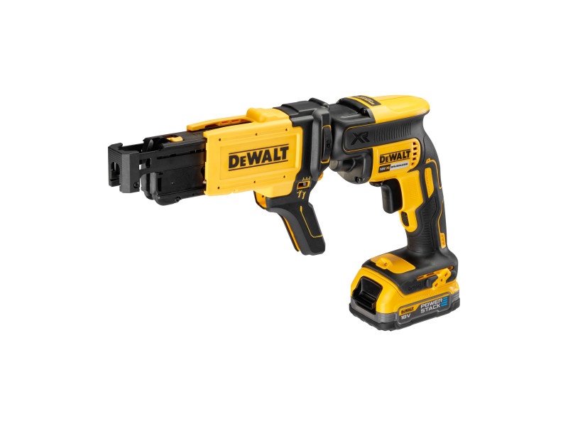 DEWALT șurubelniță fără fir pentru gips carton + magazie 18 V fără perie de carbon (1 x baterie 1.7 Ah + TSTAK) DCF6