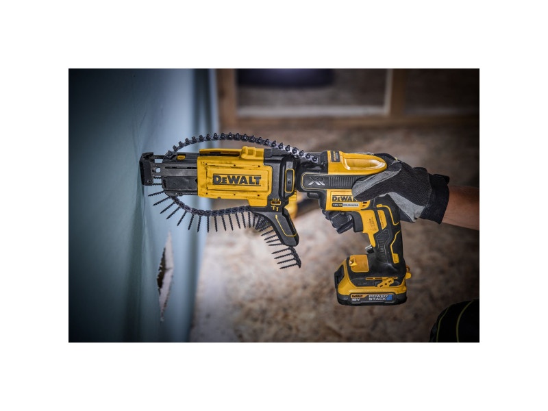 DEWALT șurubelniță fără fir pentru gips carton + magazie 18 V fără perie de carbon (1 x baterie 1.7 Ah + TSTAK) DCF6