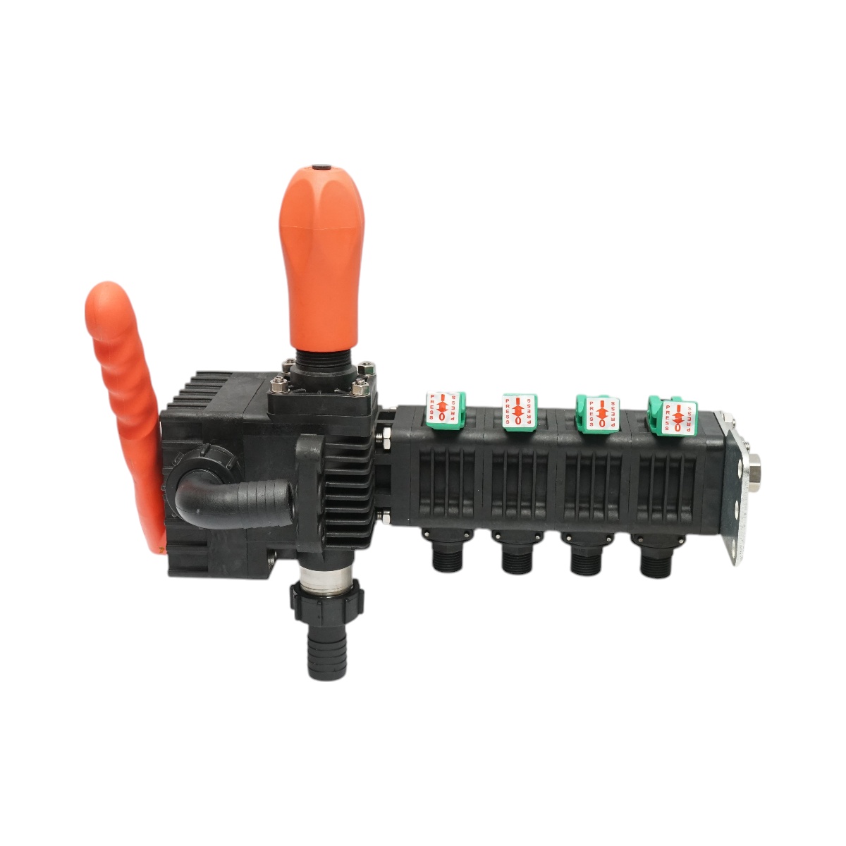 Distribuitor cu 4 cai pentru erbicidator, manometru cu glicerina 25 bar, Cod: DISPK99 - 3 | YEO