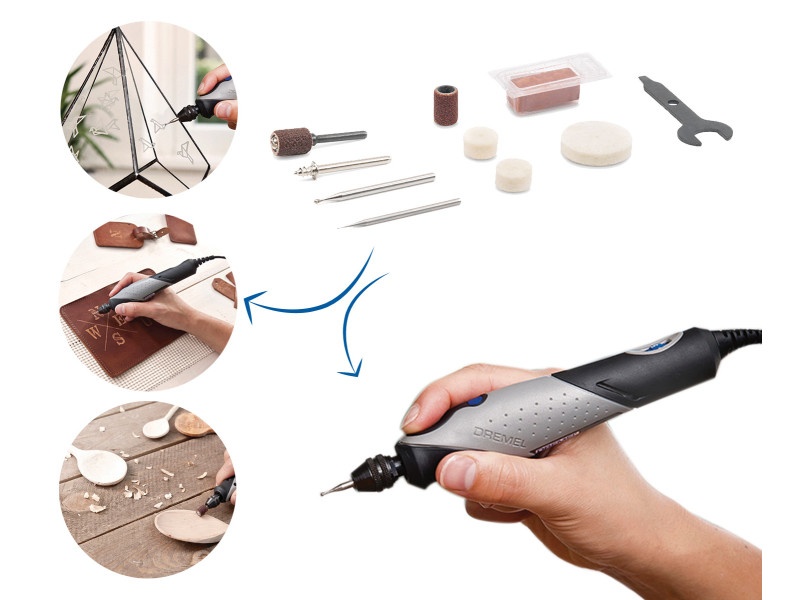 DREMEL Stylo+ Unealtă multifuncțională + set de accesorii din 15 piese 2050-15 - 1 | YEO