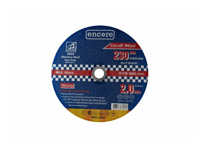 ENCORE Disc de tăiere 230 x 2,0 x 22,23 INOX