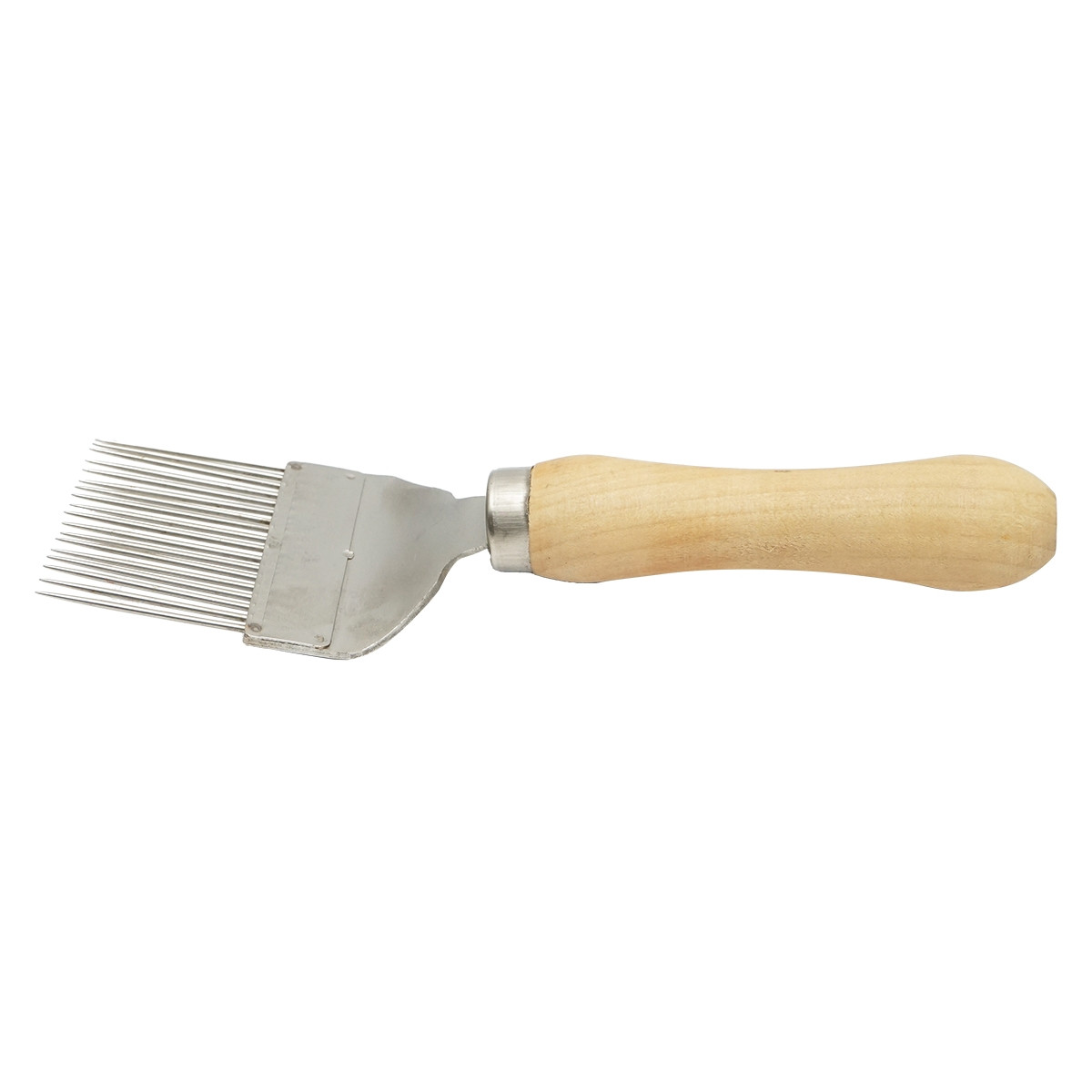 Furculita descapacit din inox cu maner de lemn 215mm, Cod: DISKR94 - 1 | YEO