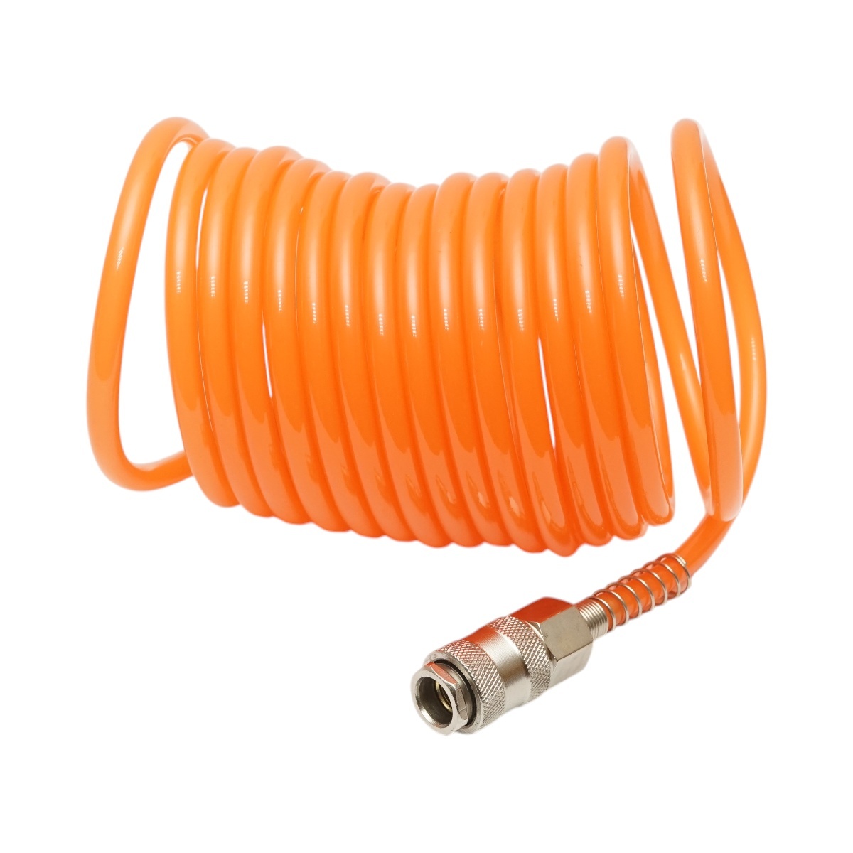Furtun aer comprimat spiralat 5m, Ø 5mm, cupla rapida 1/4 , Cod: BK76308