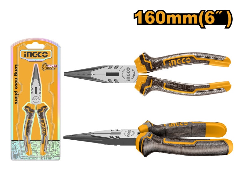 INGCO Clește cu nas lung 160 mm