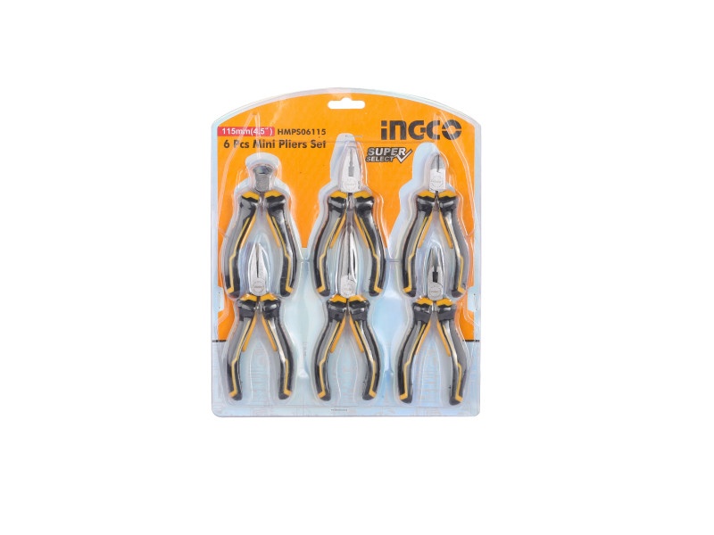 INGCO Mini clește set 6 piese 115 mm - 1 | YEO