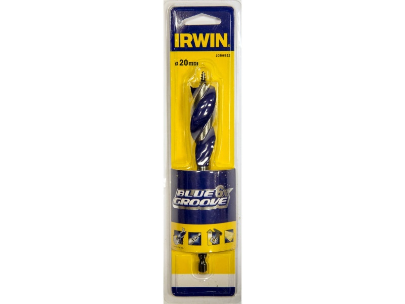 IRWIN Burghiu pentru lemn 22 x 158 mm bit Blue Groove 6x