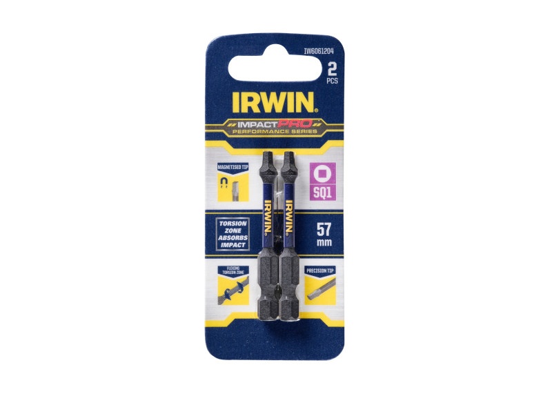 IRWIN Impact Pro Bithegy SQ1 x 57 mm (2 buc)