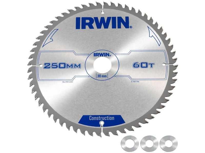 IRWIN Lamă de ferăstrău pentru lemn 250 x 30 mm / 60T