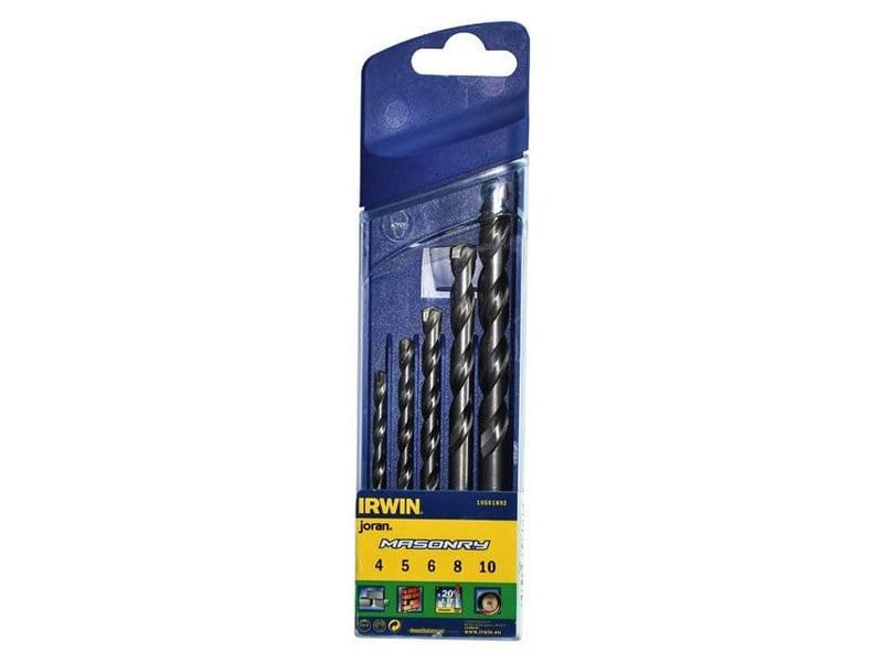 IRWIN Set de burghie pentru roci 5 piese (4-5-6-8-10 mm)