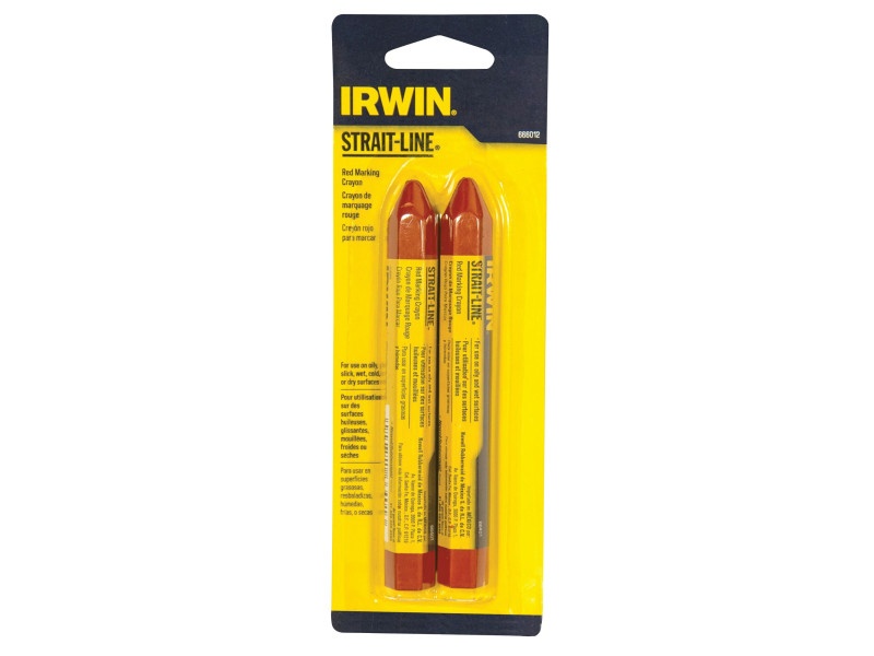IRWIN Strait-Line Grease Crayon roșu (2 bucăți) - 1 | YEO
