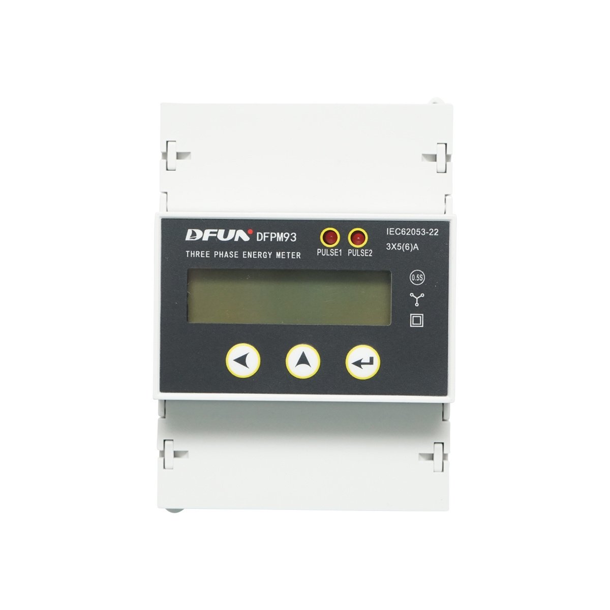 Kit releu putere DFUN DFPM93 smart meter, trifazic 3x220-380V, 6400imp/Kwh cu siguranta digitala, transformator Split Core 600V, 300A/5A, 50-60Hz, Cod: DISHN75, Brand: BRECKNER GERMANY - 1 | YEO