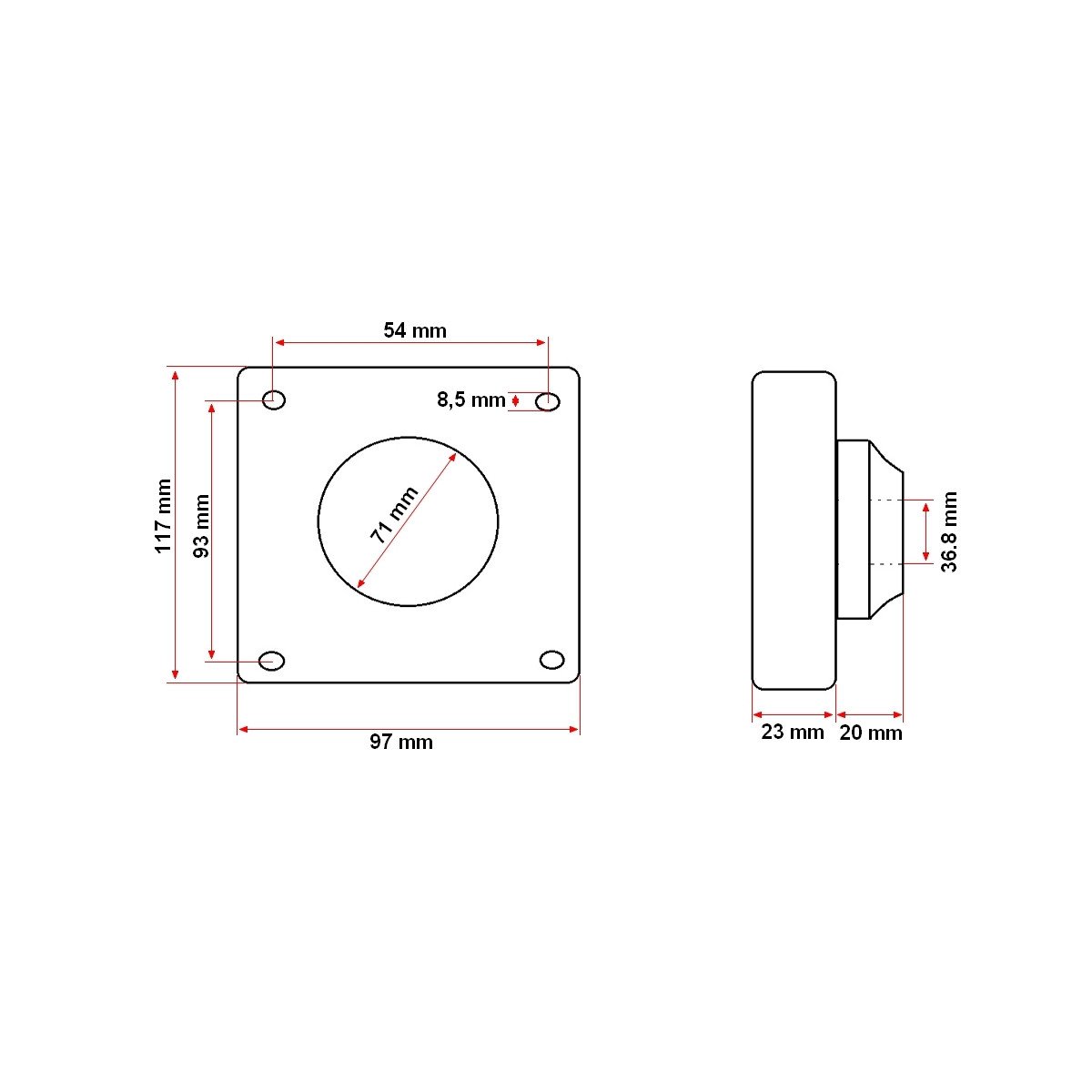 Lagar tavalug/carcasa fara rulment pentru scarificator (rulmentul compatibil este 6306), Cod: DISBG80, Brand: BRECKNER GERMANY