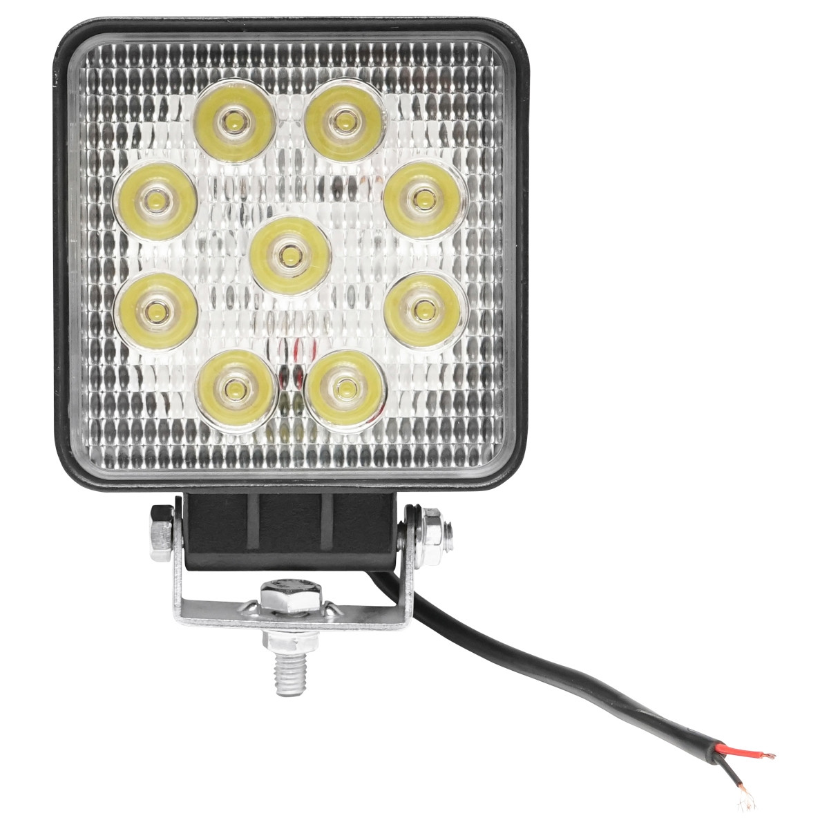 Lampa cu 9 LED-uri 10-60V 27W unghi radiere 30 de grade tip spot 107x107x49mm 6000K IP67, Cod: BK69005S, Brand: BRECKNER GERMANY