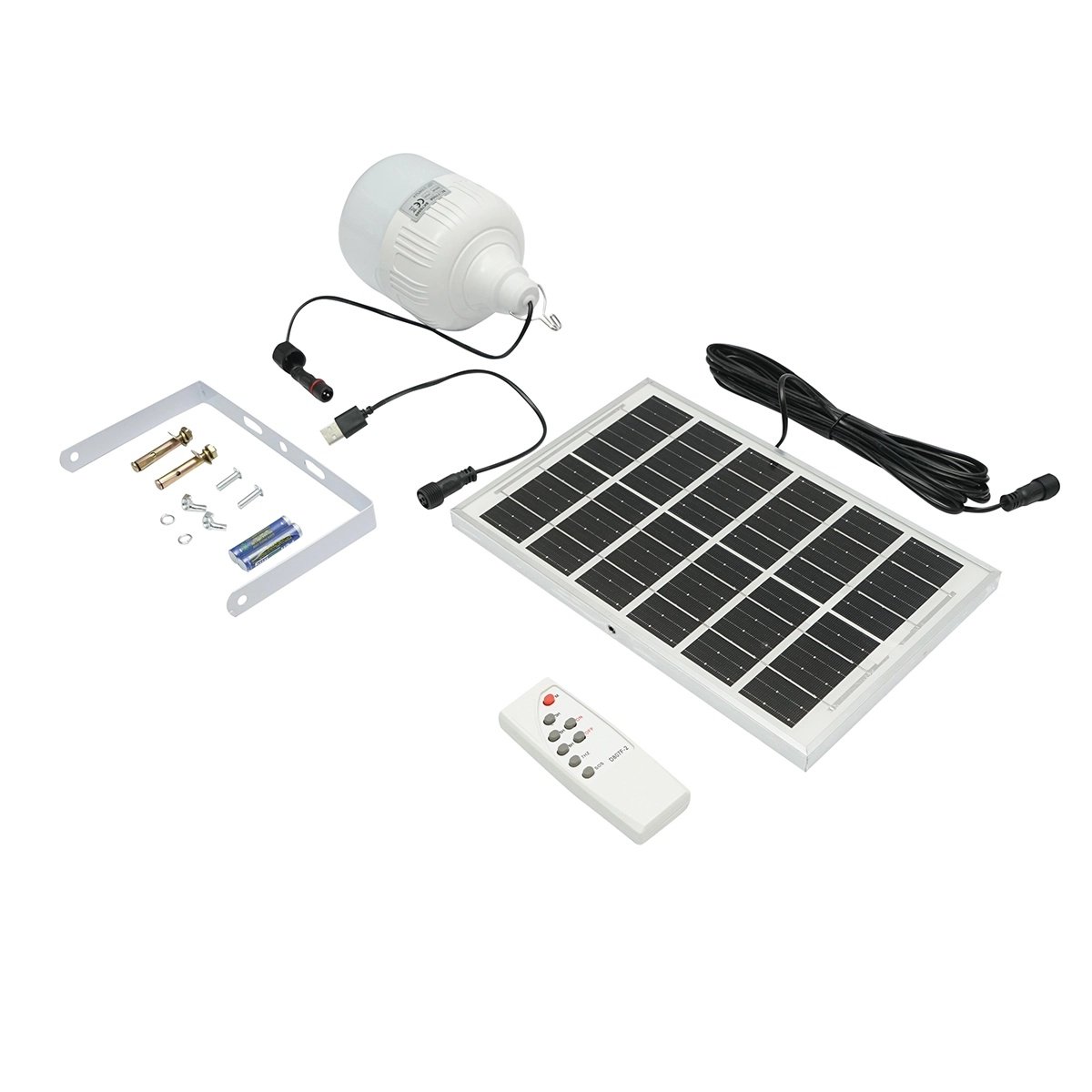 Lampa LED 50W, 6500K cu panou solar policristalin 3W si telecomanda IP20, Cod: BK78969, Brand: BRECKNER GERMANY - 1 | YEO