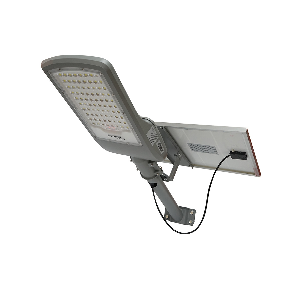 Lampa LED iluminat stradal 200W, IP65, 6500K cu panou solar si baterie 36Ah cu prindere stalp, Cod: BK77690 Echivalență: DISEV58, Breckner Germany