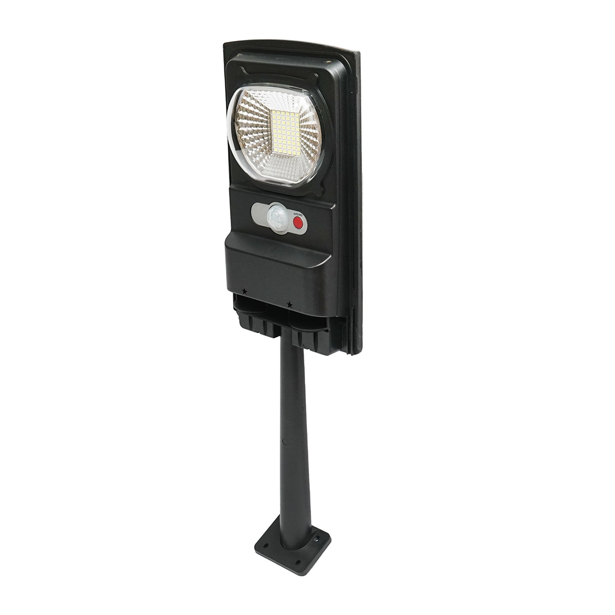 Lampa solara LED iluminat stradal 100W, 6500K, IP65 cu panou solar senzor de miscare telecomanda si prindere pe stalp, Cod: BK69853 Echivalență: DISLT17, Breckner Germany