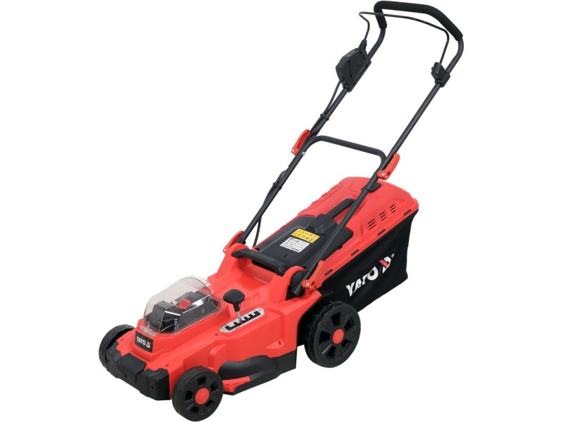 Mașină de tuns iarba fără fir YATO 370 mm 2 x 18 V (2 baterii 4.0 Ah + încărcător)