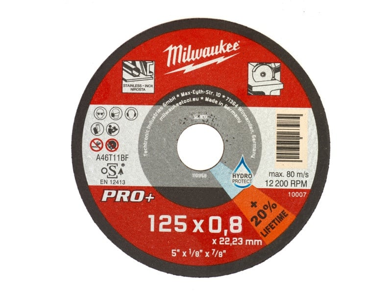 MILWAUKEE Disc de tăiat pentru metal 125 x 0,8 x 22,2 mm drept SCS 42