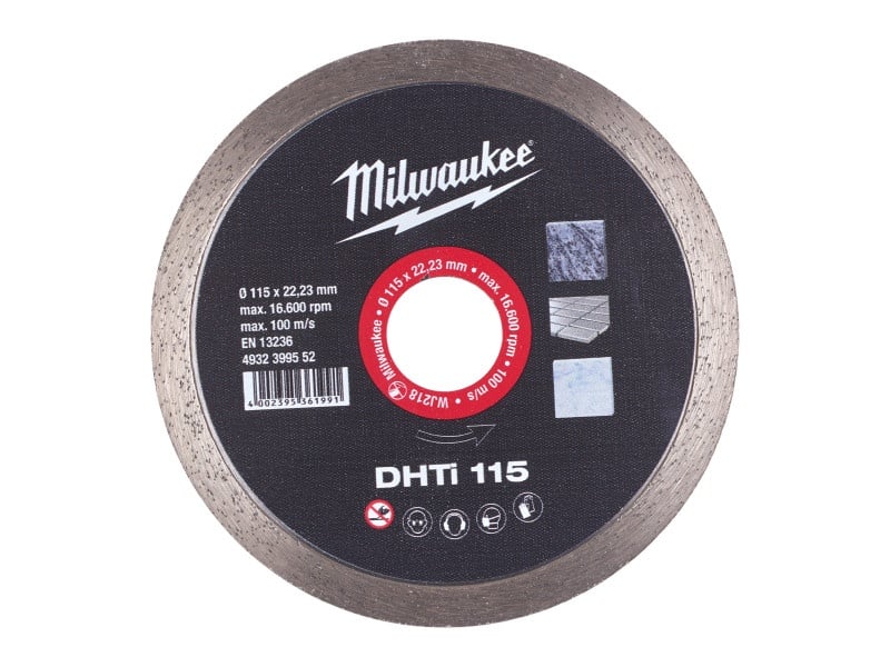 MILWAUKEE Disc diamantat de tăiere 115 x 2,0 x 8 x 22,2 mm continuu DHTI