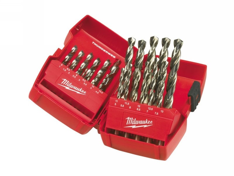 MILWAUKEE Set de burghie spiralate 25 piese 1,0-13,0 mm HSS-G DIN 338