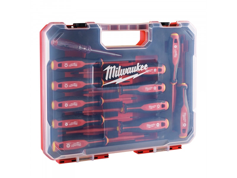 MILWAUKEE Set șurubelnițe 12 piese până la 1000 V izolate Tri-Lobe