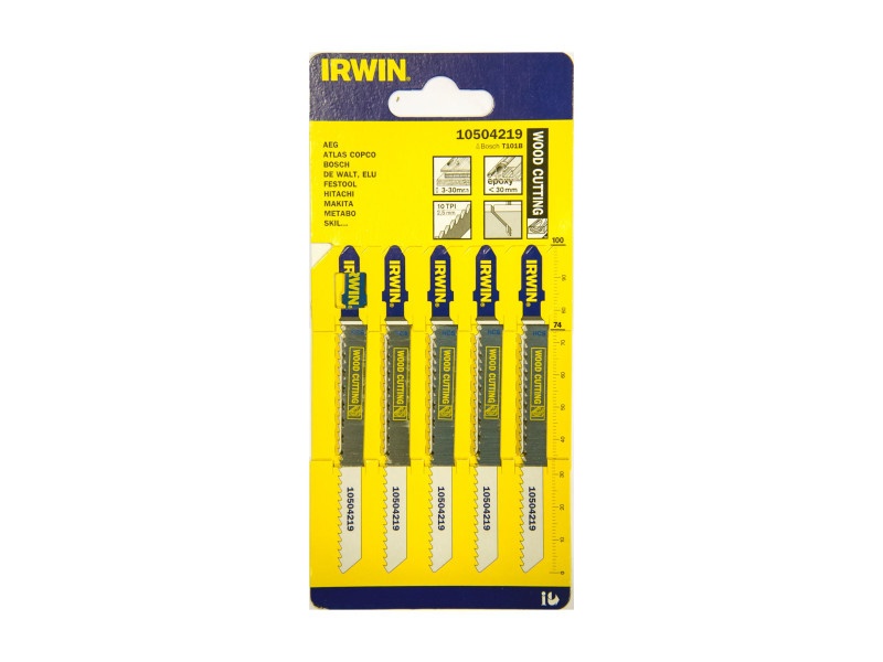 Pânză de ferăstrău circular IRWIN T101B 74/2,5 mm HCS (5 bucăți)