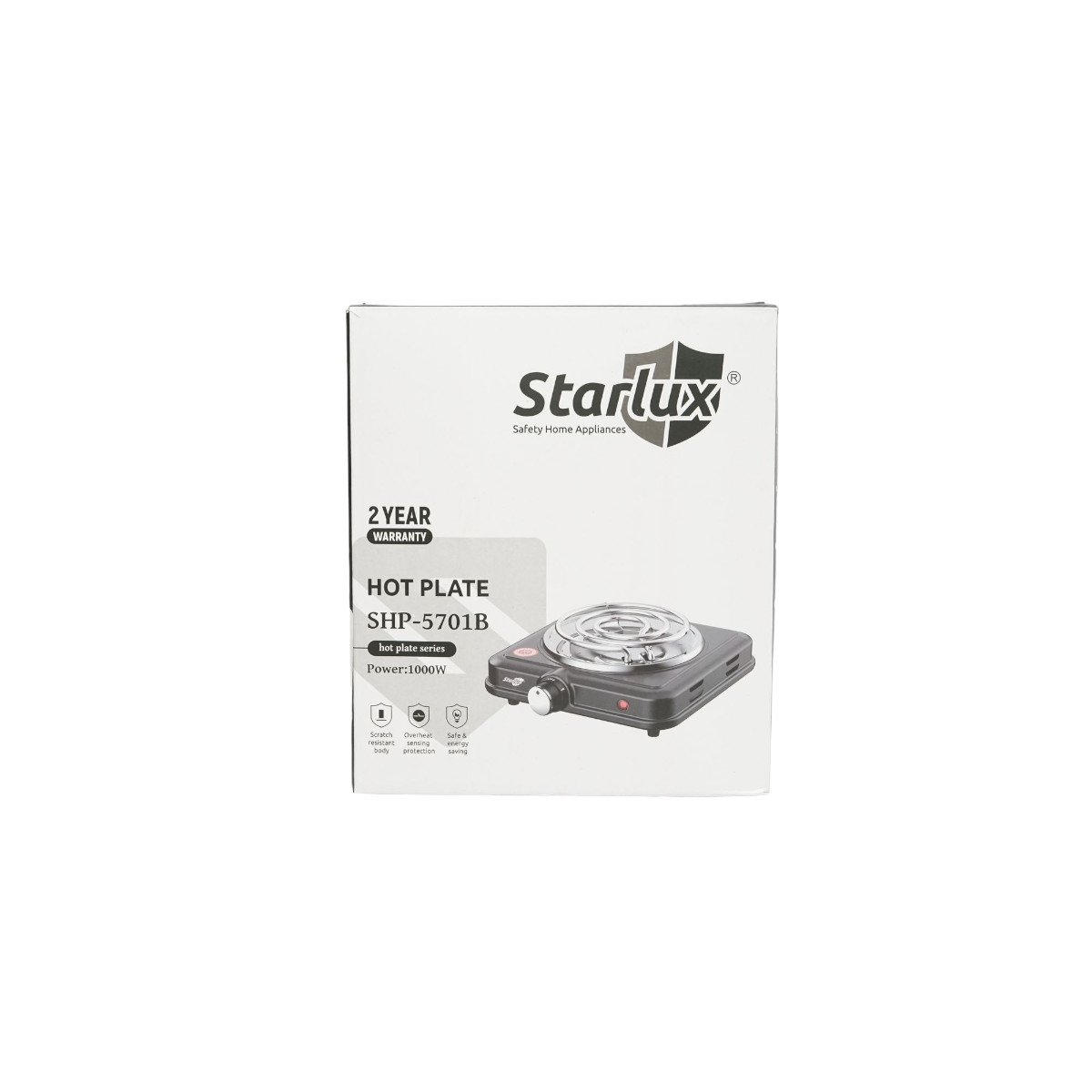 Plita electrica 220V, cu un ochi 1000W, si 5 trepte de incalzire, 215x55x250mm SHP-5701B, Cod: BK69837, Echivalență: DISLR76, Starlux - 3 | YEO