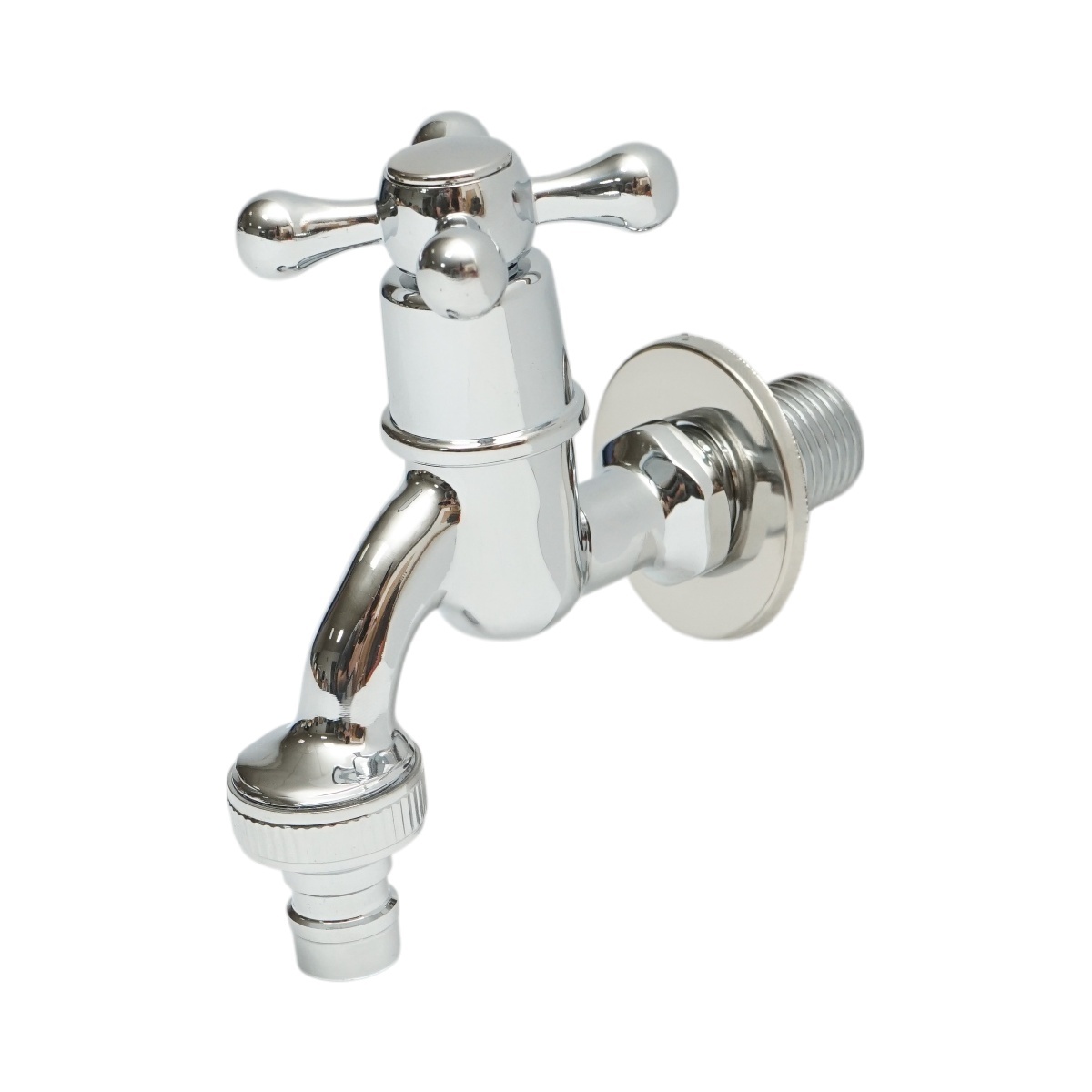 Robinet apa de serviciu, montaj perete, otel inoxidabil, crom lucios , Cod: DISSY47