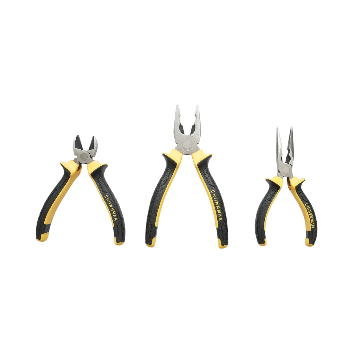 Set 3 clesti patent combinat 200mm, sfic 165mm, varf ascutit 165mm profesional , Cod: DISUF60, Crownman - 2 | YEO
