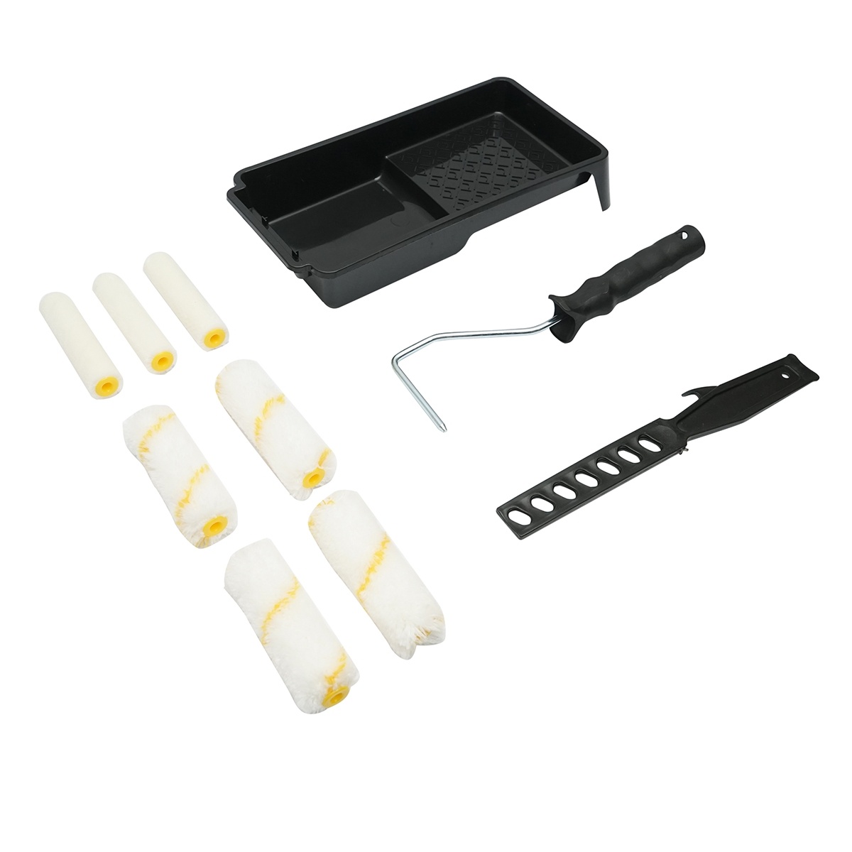 Set mini trafalet cu role si tavita pentru vopsit 10 piese, Cod: BK78918, Brand: BRECKNER GERMANY