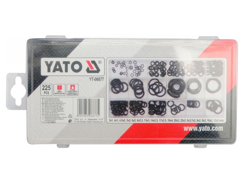 Set O-ring YATO 225 bucăți - 2 | YEO