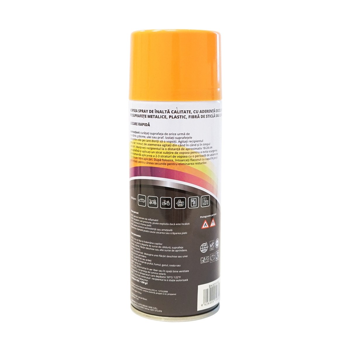 Spray vopsea auto galben tip JCB profesionala cu uscare rapida 450ml, Cod: BK831116, Brand: MAGIC - 2 | YEO