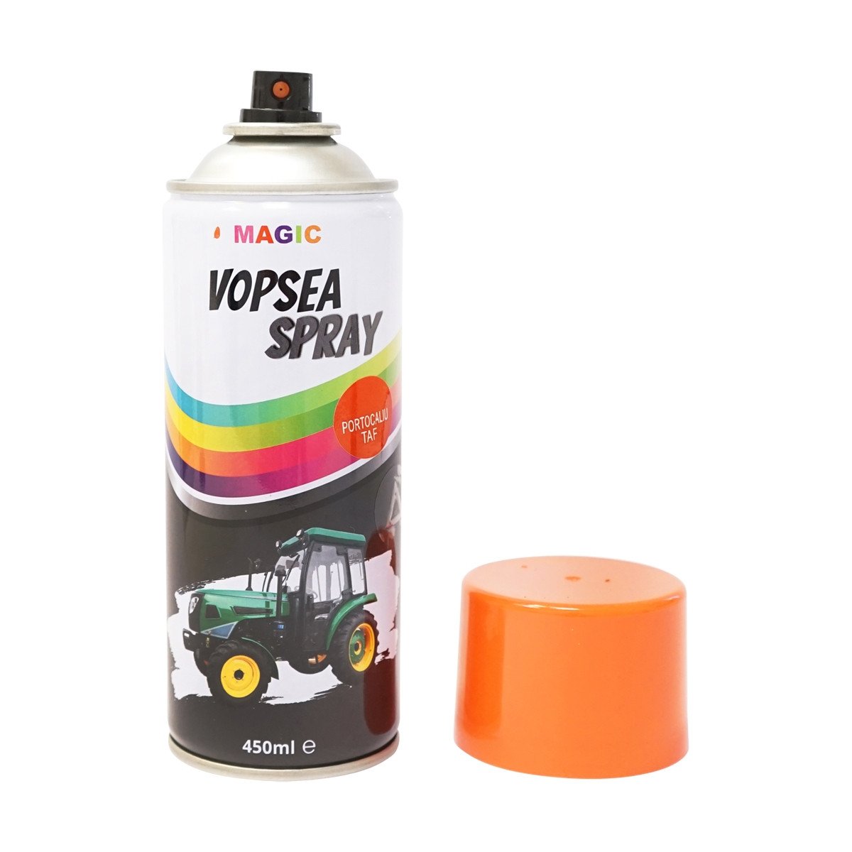 Spray vopsea auto portocaliu RAL2002 pentru Tractor Forestier, cu uscare rapida 450ml, Cod: BK833322, Brand: MAGIC - 1 | YEO